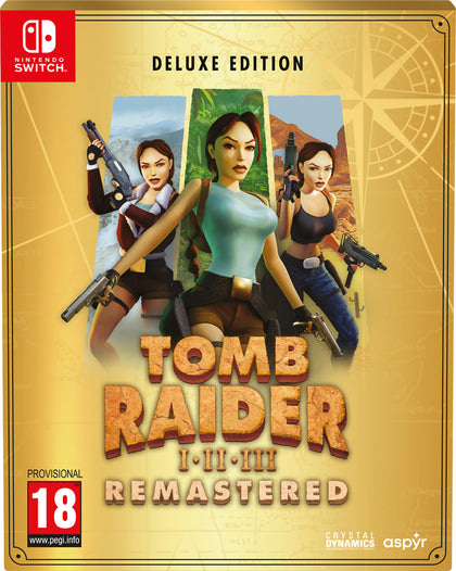 Tomb Raider I-III Remastered Starring Lara Croft: Deluxe Edition - Nintendo Switch - Video Games by U&I The Chelsea Gamer