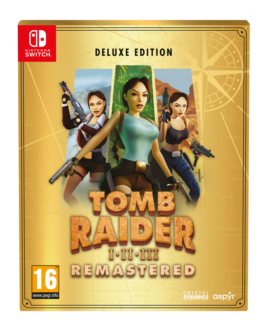 Tomb Raider I-III Remastered Starring Lara Croft: Deluxe Edition - Nintendo Switch - Video Games by U&I The Chelsea Gamer