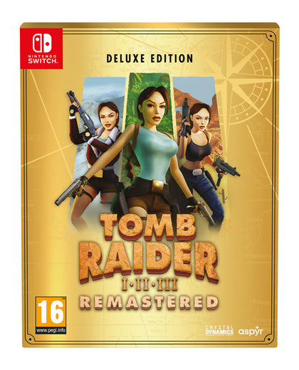 Tomb Raider I-III Remastered Starring Lara Croft: Deluxe Edition - Nintendo Switch