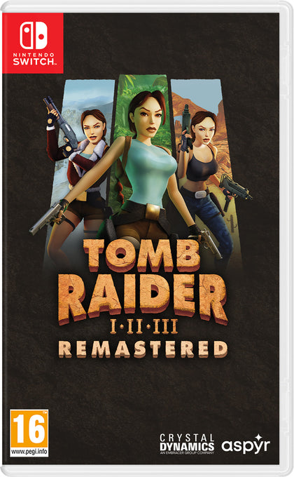 Tomb Raider I-III Remastered Starring Lara Croft - Nintendo Switch