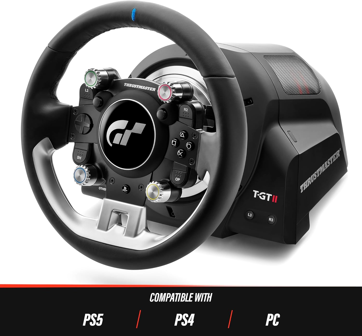 Thrustmaster T-GT II Racing Wheel & Pedal Set - Console Accessories by Thrustmaster The Chelsea Gamer