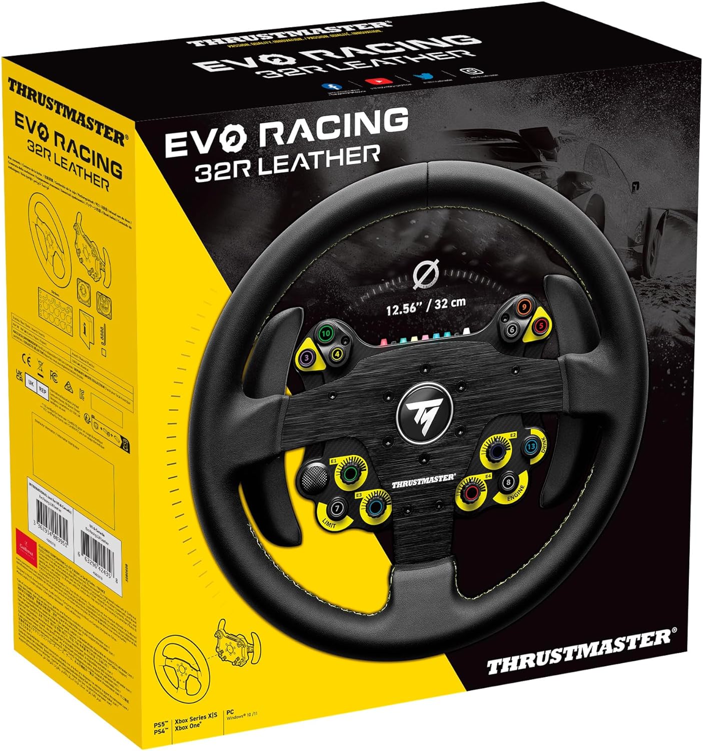 Thrustmaster EVO Racing 32R Leather Wheel Add-on - Console Accessories by Thrustmaster The Chelsea Gamer