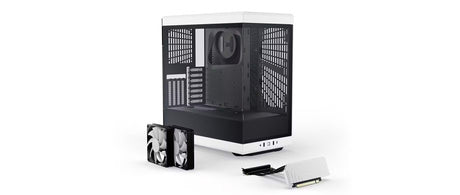 Hyte Y40 Mid Tower PC Case - Panda White - Core Components by Hyte The Chelsea Gamer