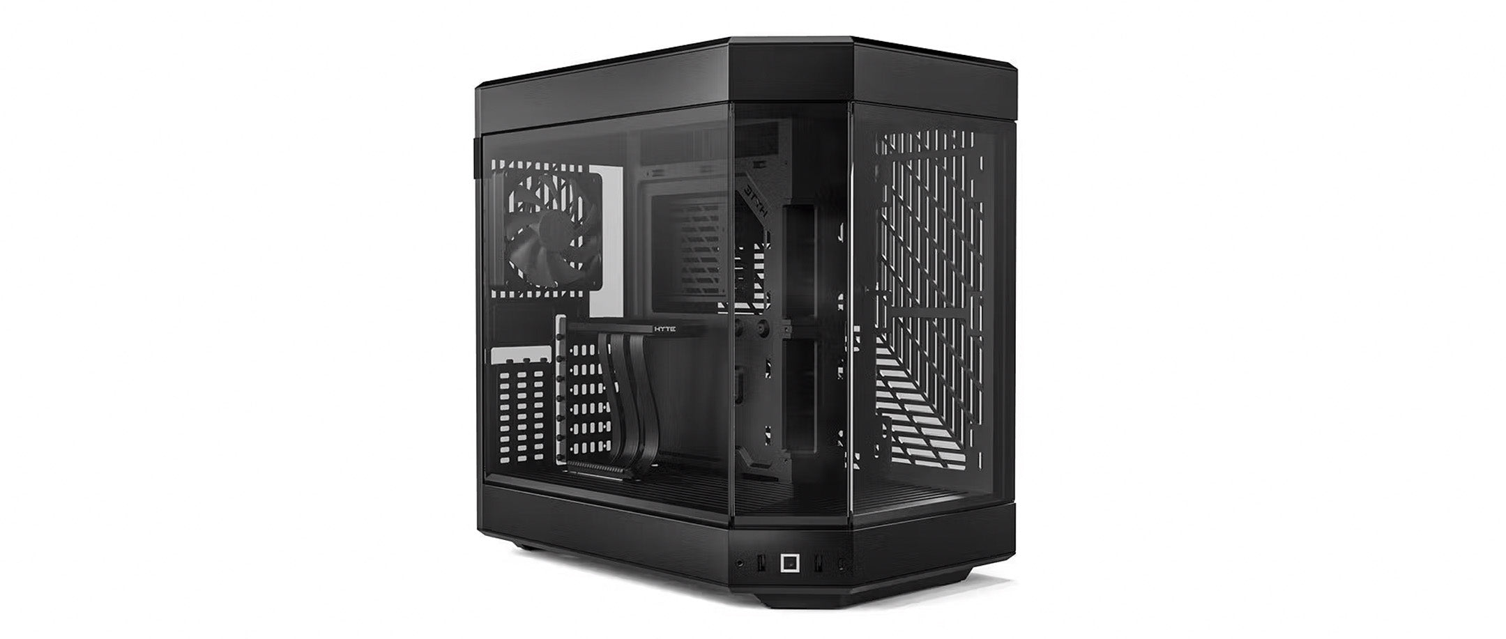 Hyte Y60 Mid Tower PC Case - Pitch Black - Core Components by Hyte The Chelsea Gamer