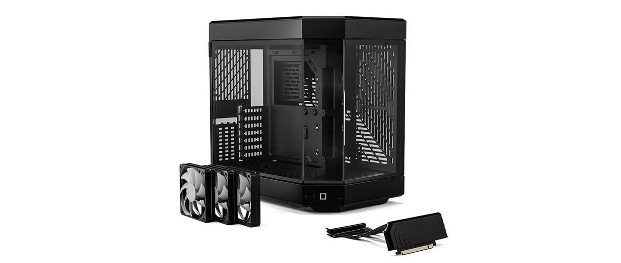 Hyte Y60 Mid Tower PC Case - Pitch Black - Core Components by Hyte The Chelsea Gamer