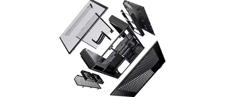 Hyte Y60 Mid Tower PC Case - Pitch Black - Core Components by Hyte The Chelsea Gamer