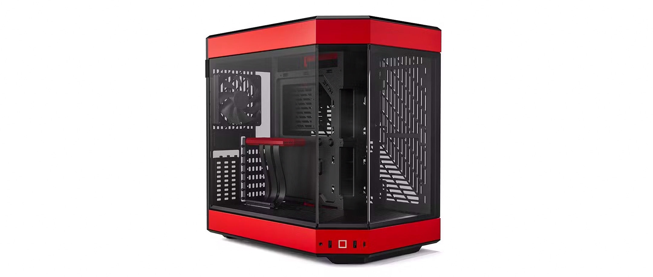 Hyte Y60 Mid Tower PC Case - Black Cherry - Core Components by Hyte The Chelsea Gamer