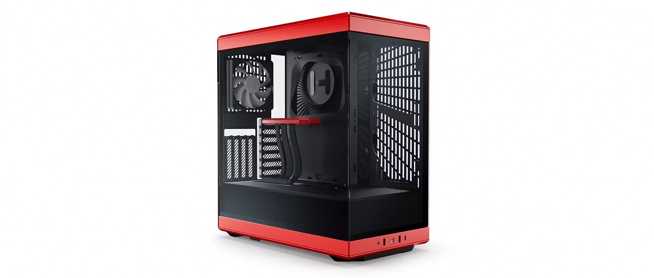Hyte Y40 Mid Tower PC Case - Black Cherry - Core Components by Hyte The Chelsea Gamer