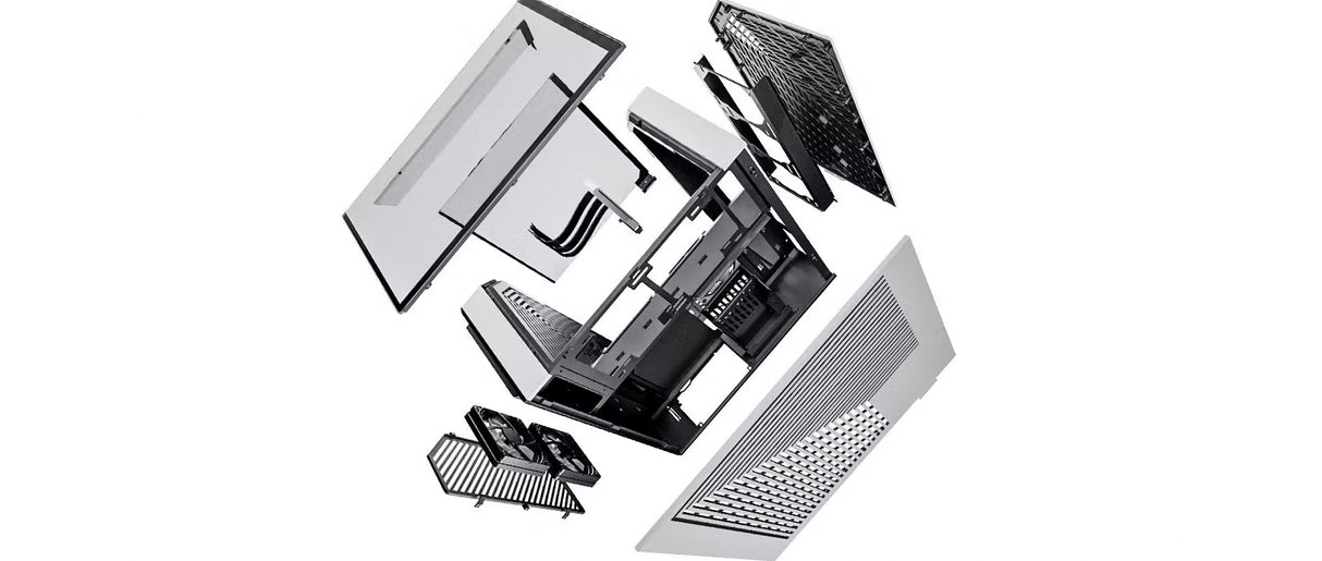 Hyte Y60 Mid Tower PC Case - Panda White - Core Components by Hyte The Chelsea Gamer