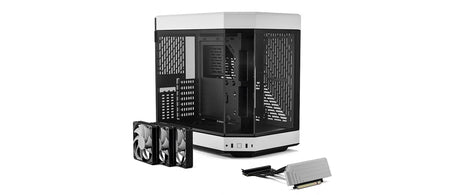 Hyte Y60 Mid Tower PC Case - Panda White - Core Components by Hyte The Chelsea Gamer