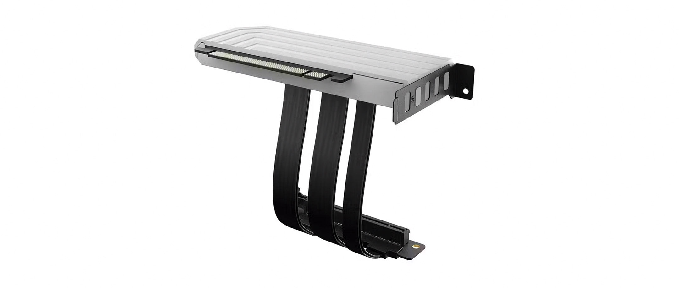 Hyte PCIE40 4.0 Luxury Riser Cable - White - Core Components by Hyte The Chelsea Gamer