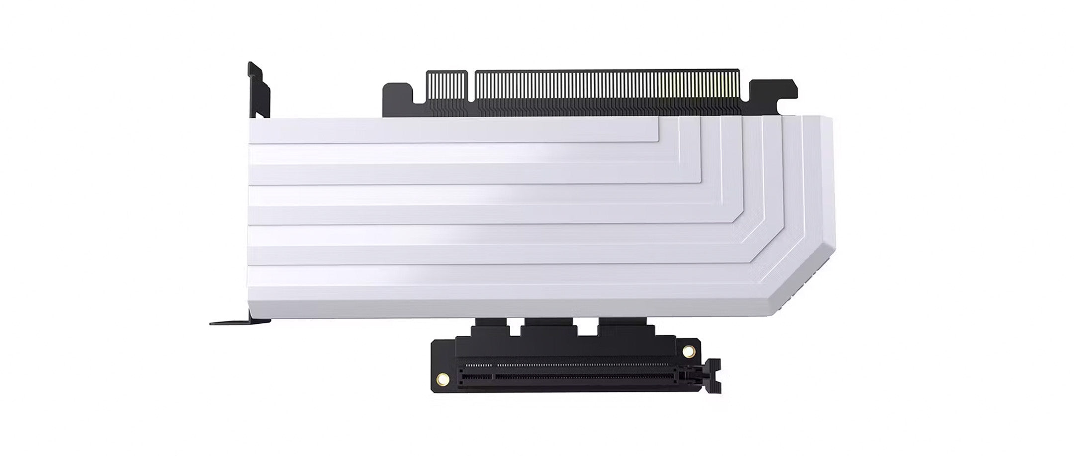 Hyte PCIE40 4.0 Luxury Riser Cable - White - Core Components by Hyte The Chelsea Gamer