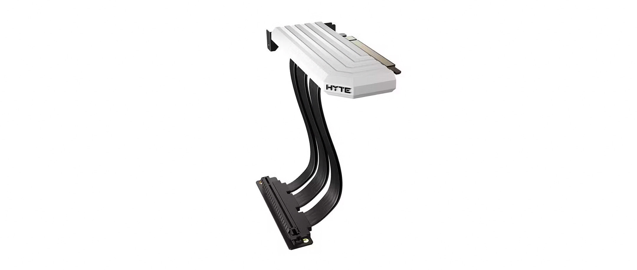 Hyte PCIE40 4.0 Luxury Riser Cable - White - Core Components by Hyte The Chelsea Gamer