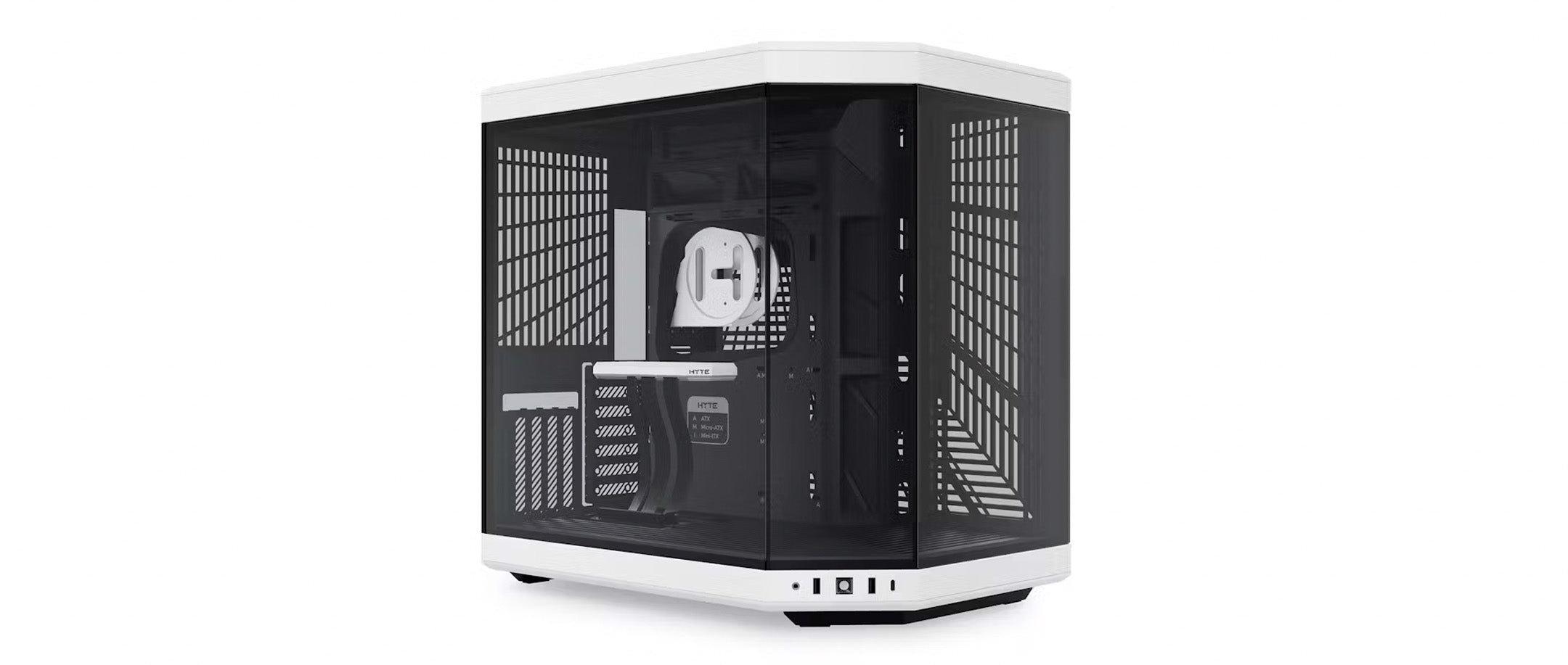 Hyte Y70 Mid Tower PC Case - Panda White - Core Components by Hyte The Chelsea Gamer