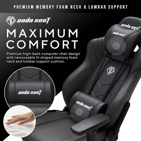 Anda Seat - Dark Demon Black - Gaming Chair - Furniture by Anda Seat The Chelsea Gamer