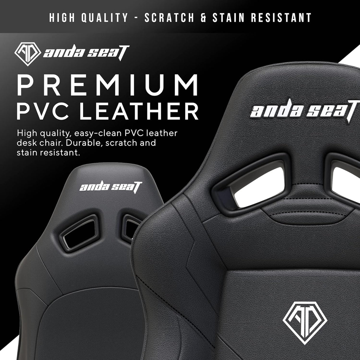 Anda Seat - Dark Demon Black - Gaming Chair - Furniture by Anda Seat The Chelsea Gamer
