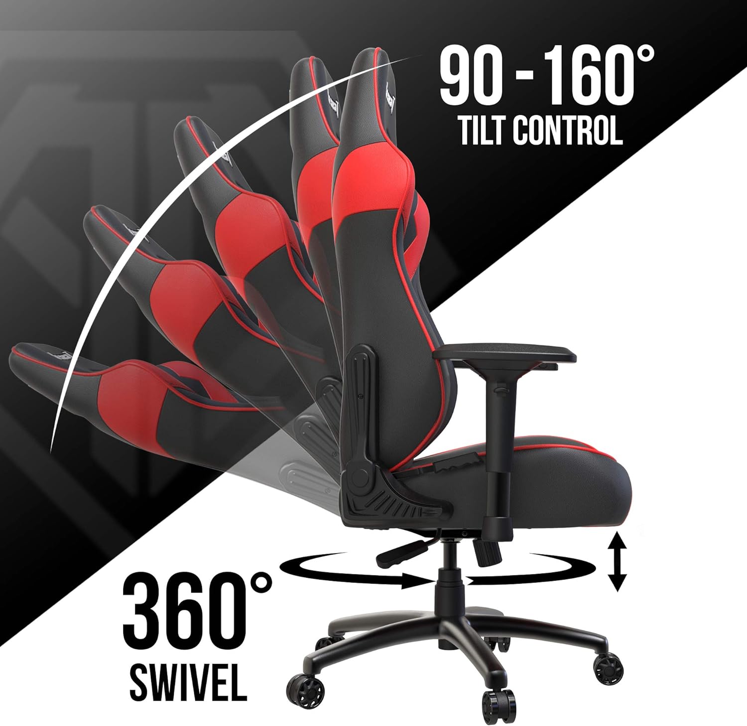 Anda Seat - Dark Demon Red/Black - Gaming Chair - Furniture by Anda Seat The Chelsea Gamer