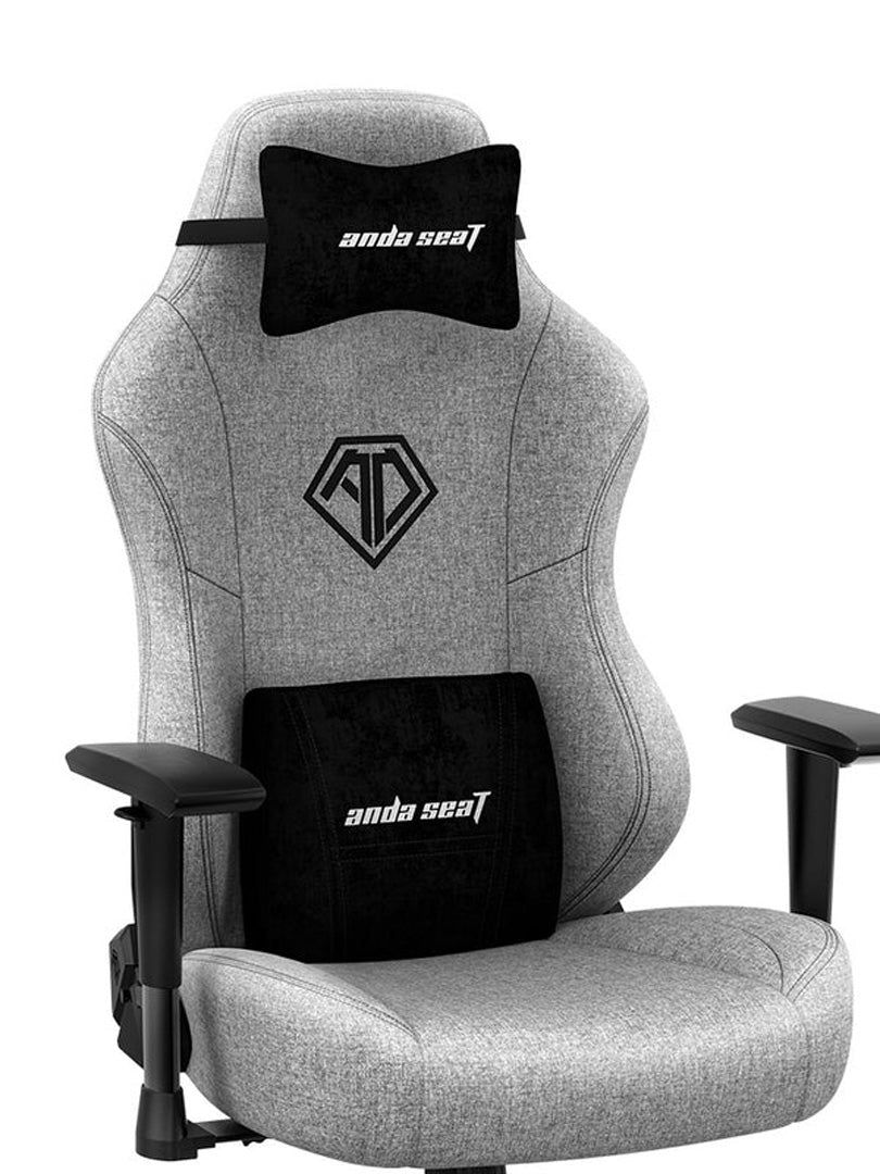 Anda Seat Phantom 3 Pro Gaming Chair - Grey Fabric - Furniture by Anda Seat The Chelsea Gamer