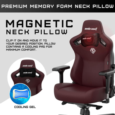 Anda Seat - Kaiser 3 Premium - Maroon - Gaming Chair - Furniture by Anda Seat The Chelsea Gamer