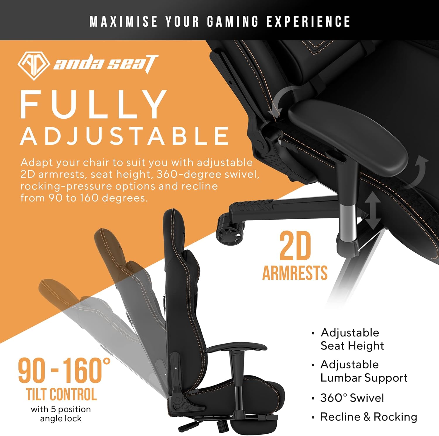 Anda Seat Jungle 2 Pro Gaming Chair - Furniture by Anda Seat The Chelsea Gamer