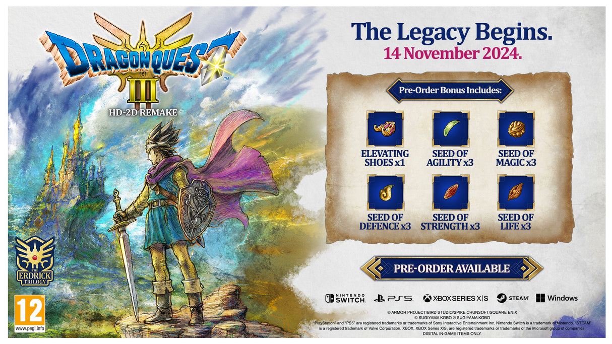 Dragon Quest III HD-2D Remake - Nintendo Switch - Video Games by Square Enix The Chelsea Gamer