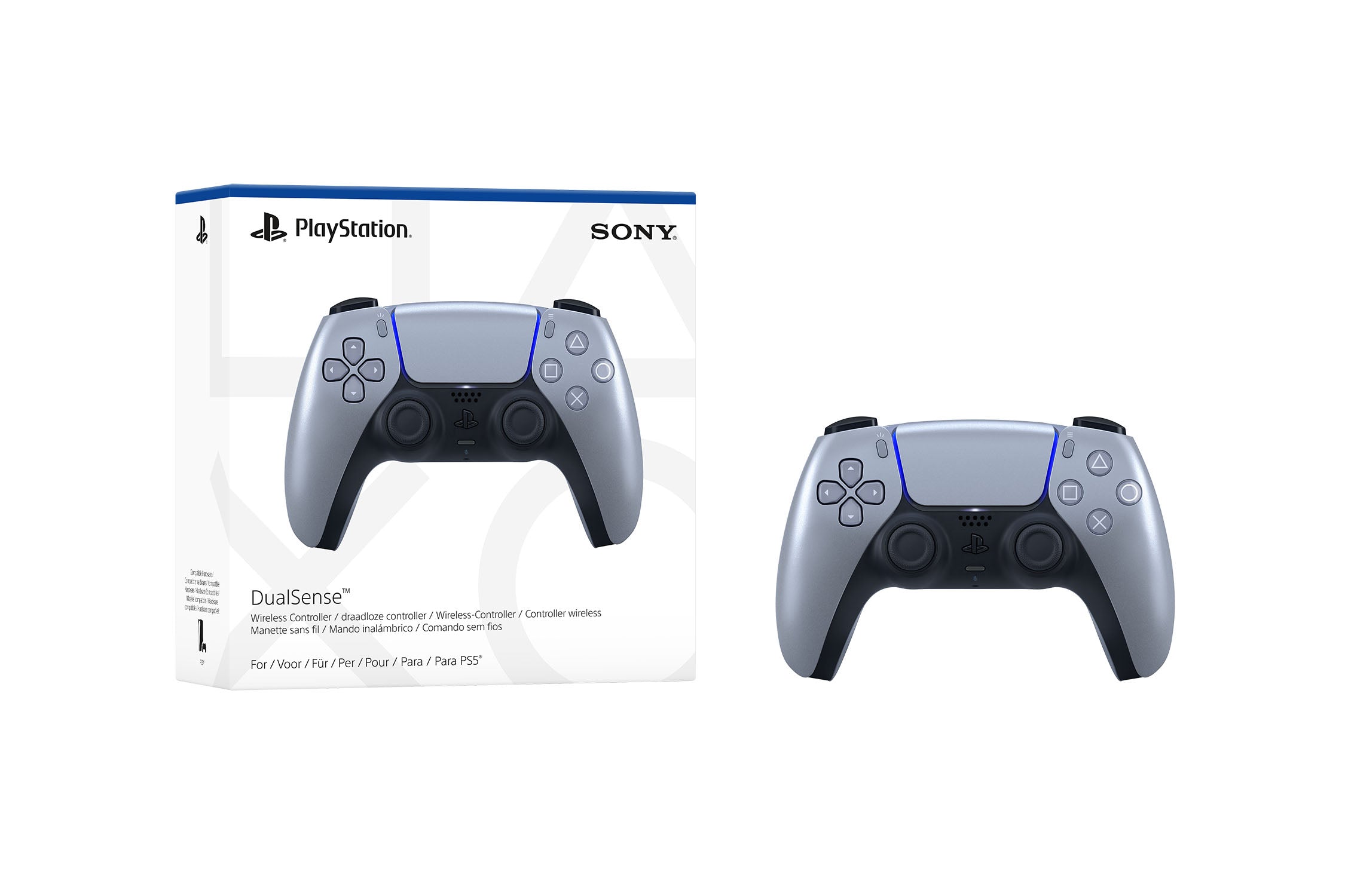 DualSense™ Wireless Controller –  Sterling Silver - Console Accessories by Sony The Chelsea Gamer