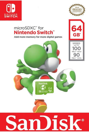 SanDisk 64GB microSDXC UHS-I card for Nintendo Switch - Console Accessories by Sandisk The Chelsea Gamer