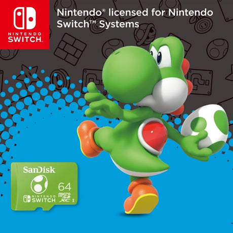 SanDisk 64GB microSDXC UHS-I card for Nintendo Switch - Console Accessories by Sandisk The Chelsea Gamer