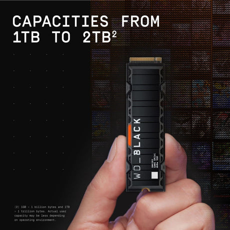WD_BLACK SN850X NVMe™ SSD - 1TB with Heatsink - Core Components by Western Digital The Chelsea Gamer
