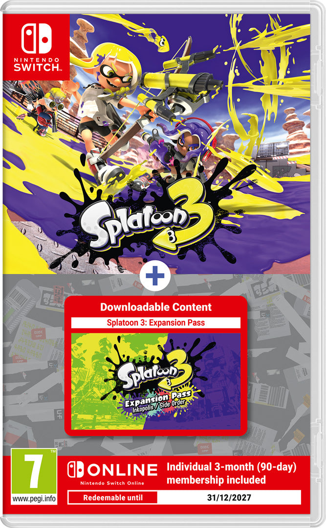 Splatoon 3 + Expansion Pass + 3 Months NSO - Nintendo Switch - Video Games by Nintendo The Chelsea Gamer