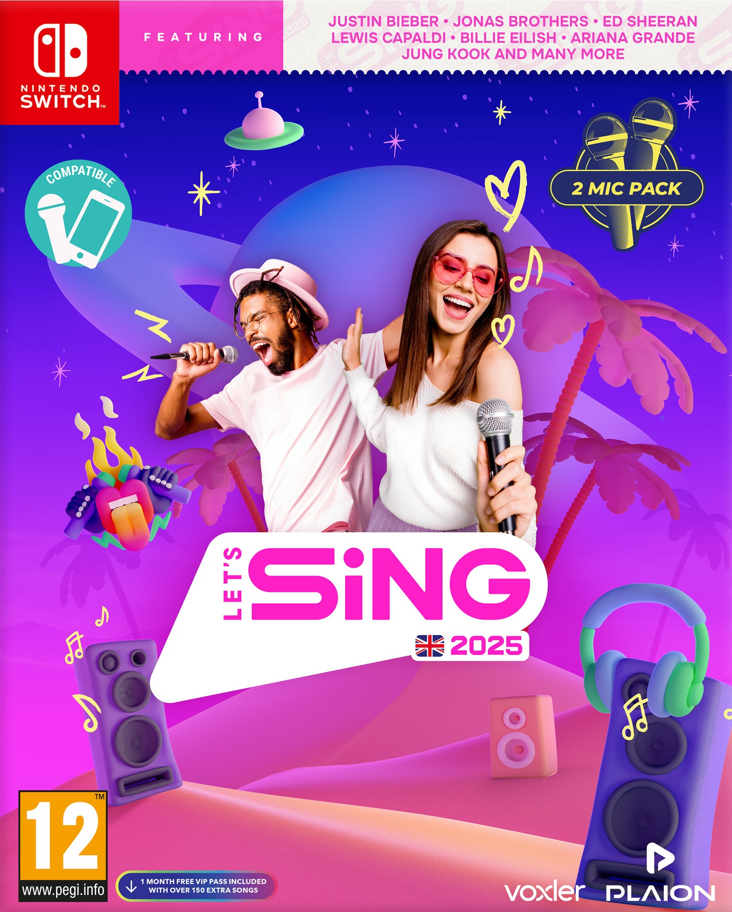 Let's Sing 2025 - UK Version (+ 2 Mics) Nintendo Switch - Video Games by Plaion The Chelsea Gamer
