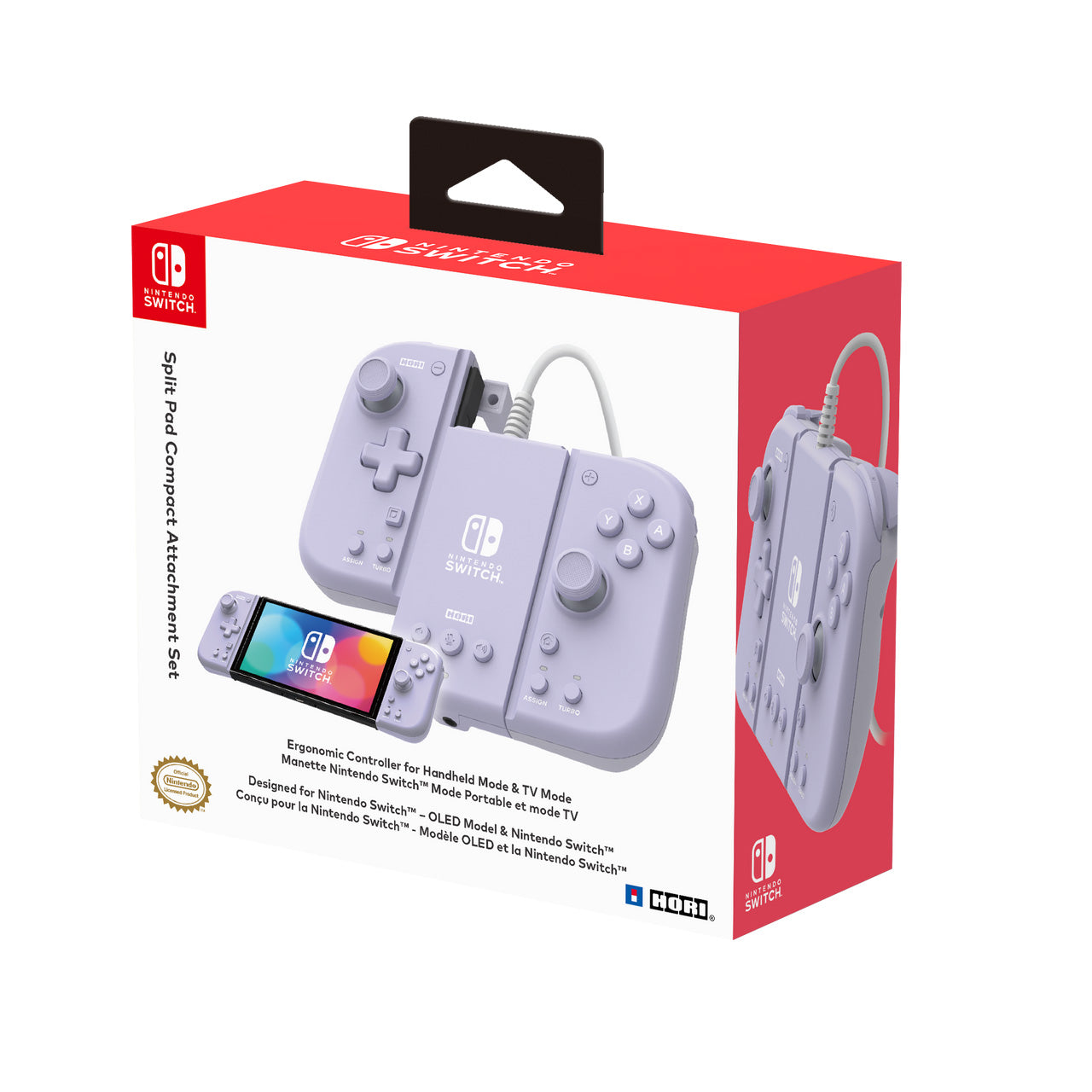 Split Pad Pro Attachment Set - Lavender - Console Accessories by HORI The Chelsea Gamer