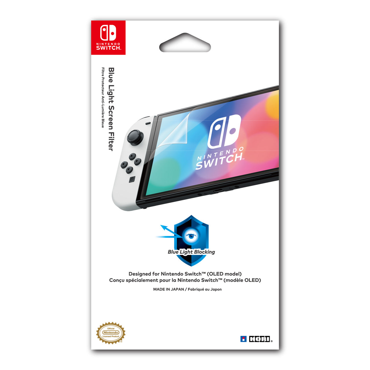 HORI - Blue Light Screen Filter for Nintendo Switch - OLED Model - Console Accessories by HORI The Chelsea Gamer