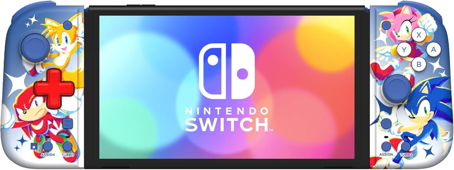 Hori - Split Pad Compact (Sonic) for Nintendo Switch - Console Accessories by HORI The Chelsea Gamer