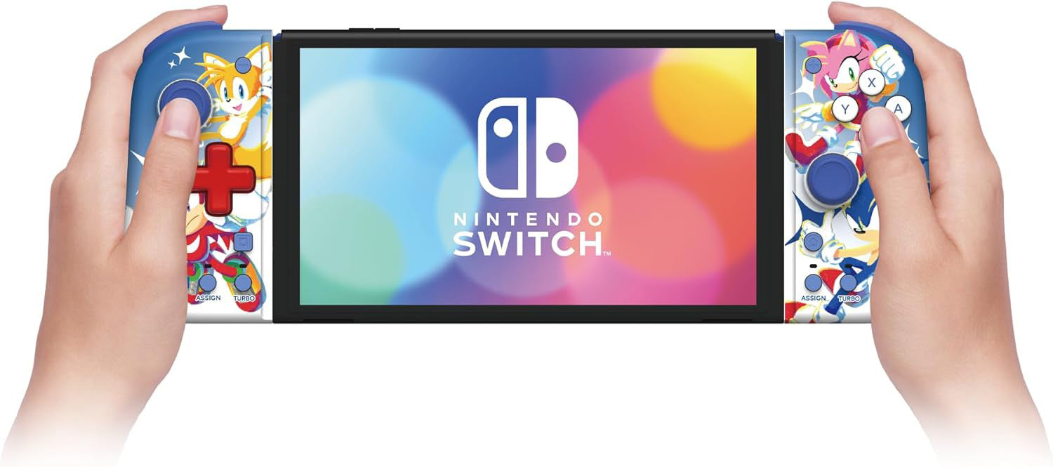 Hori - Split Pad Compact (Sonic) for Nintendo Switch - Console Accessories by HORI The Chelsea Gamer
