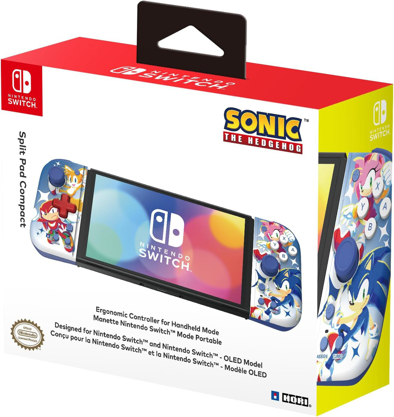 Hori - Split Pad Compact (Sonic) for Nintendo Switch - Console Accessories by HORI The Chelsea Gamer