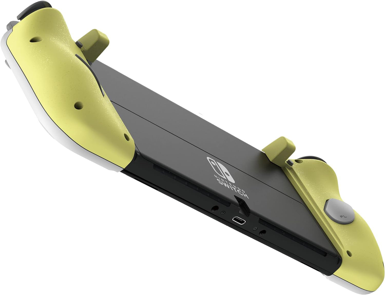 Hori - Split Pad Compact (Light Grey x Yellow) for Nintendo Switch - Console Accessories by HORI The Chelsea Gamer