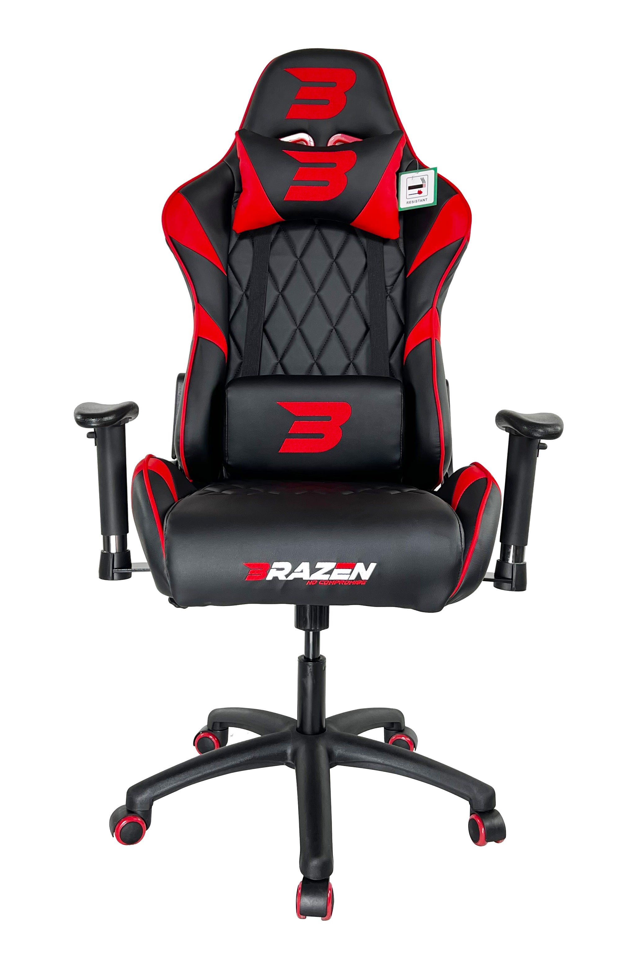 BraZen Venom Esports Elite PC Gaming Chair - Red - Furniture by BraZen The Chelsea Gamer