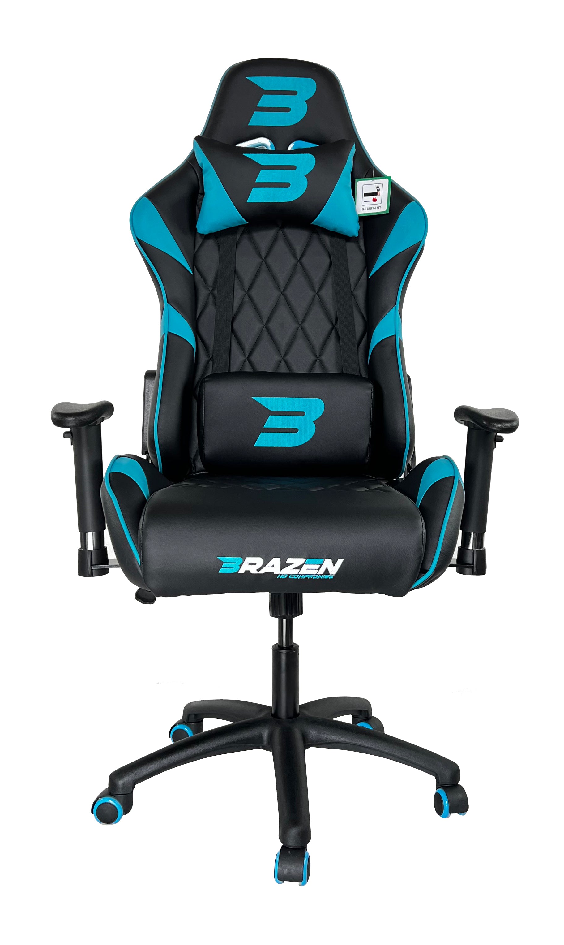 BraZen Venom Esports Elite PC Gaming Chair - Blue - Furniture by BraZen The Chelsea Gamer