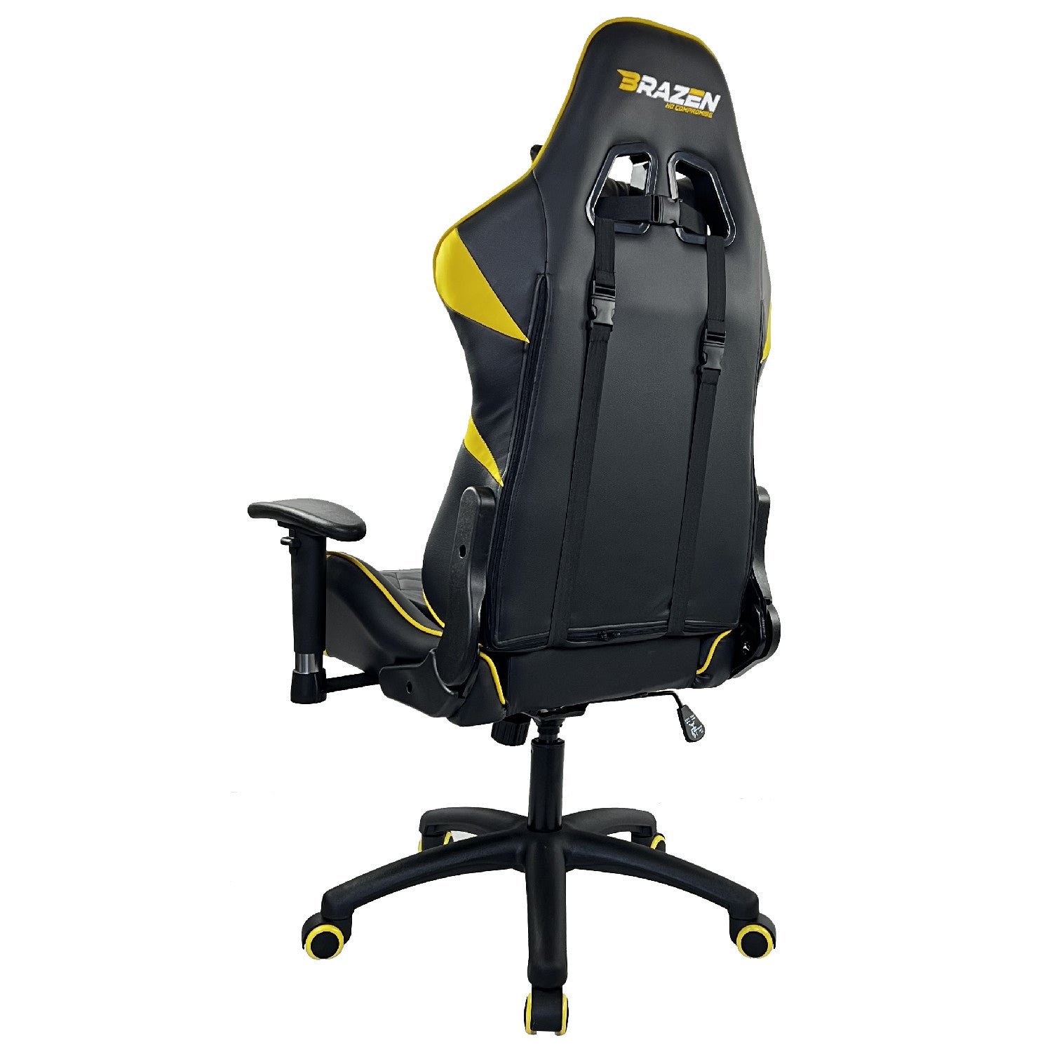 BraZen Venom Esports Elite PC Gaming Chair - Yellow - Furniture by BraZen The Chelsea Gamer