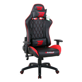 BraZen Phantom Elite PC Gaming Chair - Black / Red - Furniture by BraZen The Chelsea Gamer