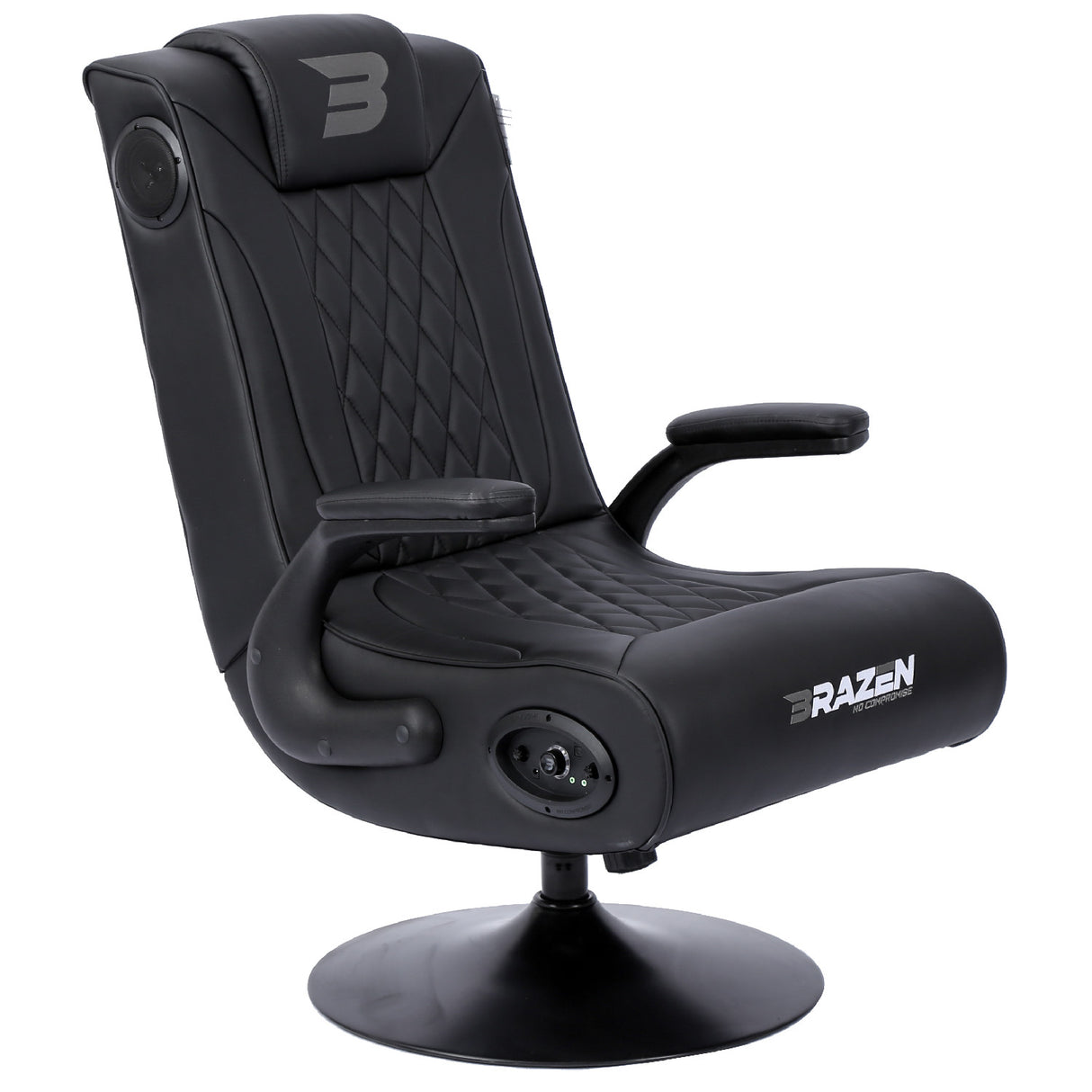 BraZen Emperor XX 2.1 DAB Surround Sound Gaming Chair - Pedestal - Furniture by BraZen The Chelsea Gamer