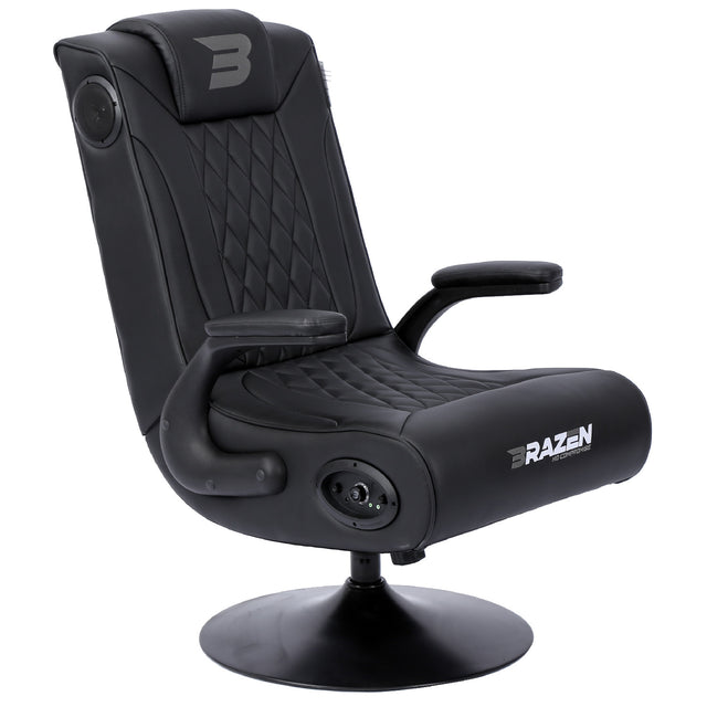 BraZen Emperor XX 2.1 DAB Surround Sound Gaming Chair - Pedestal - Furniture by BraZen The Chelsea Gamer