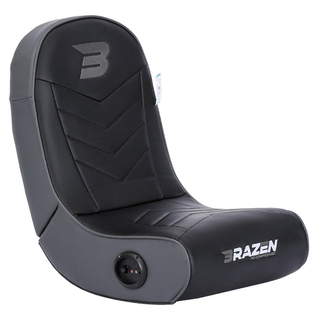 BraZen Predator 2.0 Surround Sound Gaming Chair - Floor Rocker- Grey - Furniture by BraZen The Chelsea Gamer