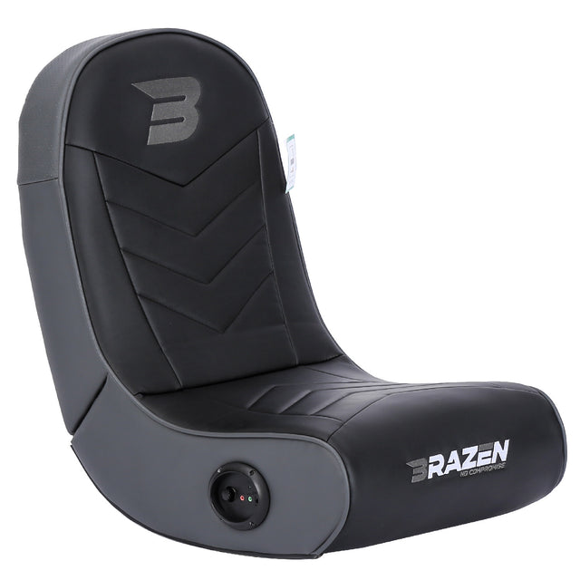BraZen Predator 2.0 Surround Sound Gaming Chair - Floor Rocker- Grey - Furniture by BraZen The Chelsea Gamer