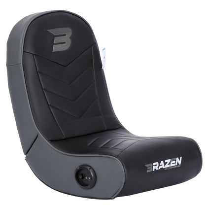 BraZen Predator 2.0 Surround Sound Gaming Chair - Floor Rocker- Grey