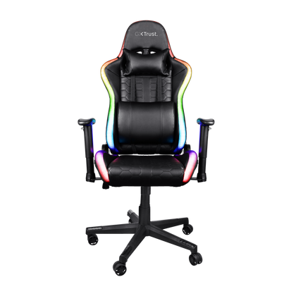 Trust Gaming GXT 716 Rizza RGB LED Illuminated Gaming Chair - Black