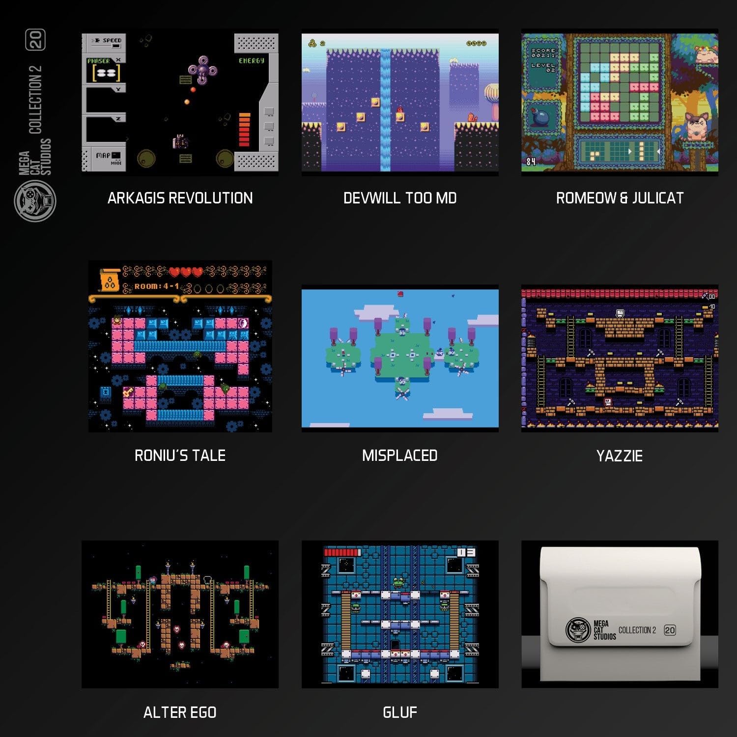 Mega Cat Cartridge 2 - Evercade - Video Games by Blaze The Chelsea Gamer