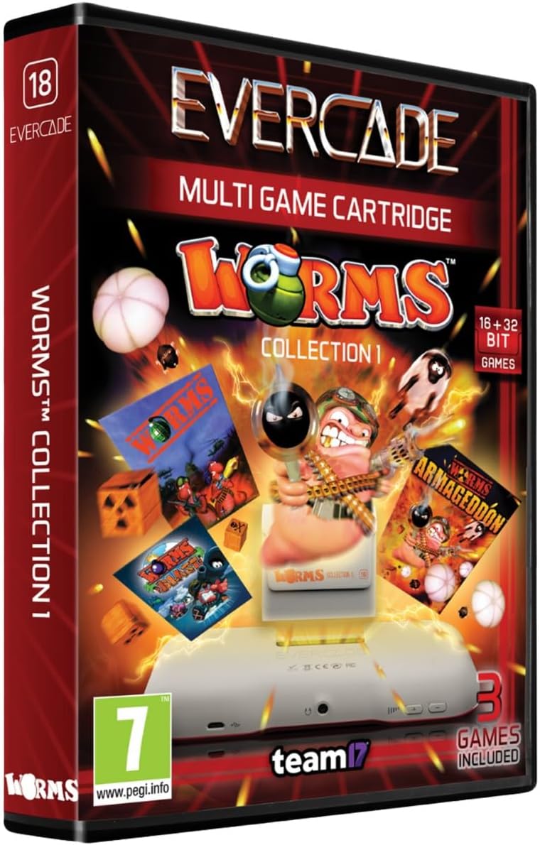 Worms Cartridge 1 - Evercade - Video Games by Blaze The Chelsea Gamer