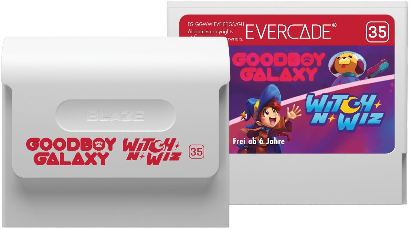 Goodboy Galaxy / Witch n’ Wiz Dual Cartridge - Evercade - Video Games by Blaze The Chelsea Gamer